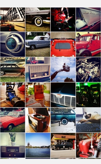 Collage mehrerer Bilder, die bei Instagram hochgeladen wurden